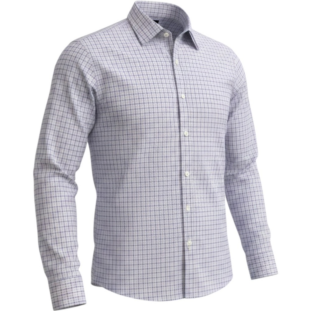 J.Crew Thompson Shirtings Mens Large Purple White Micro Check Button Down Shirt